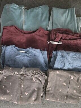 Girl's Wide Leg Sweat Set Bundle